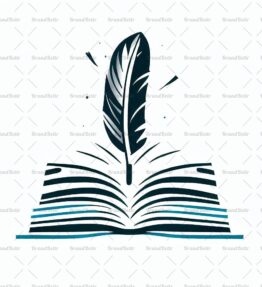 Offenes Buch und Feder